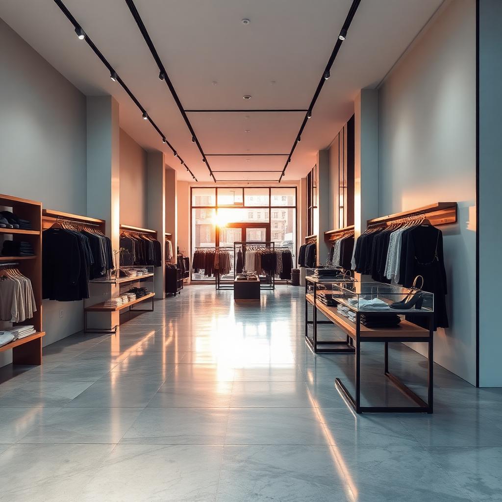 Immaculate retail boutique interior